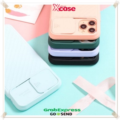 Soft case iPhone 6 7 8 + X XS XR 11 12 MINI PRO MAX - Colour Protection Slide Camera Lens Case