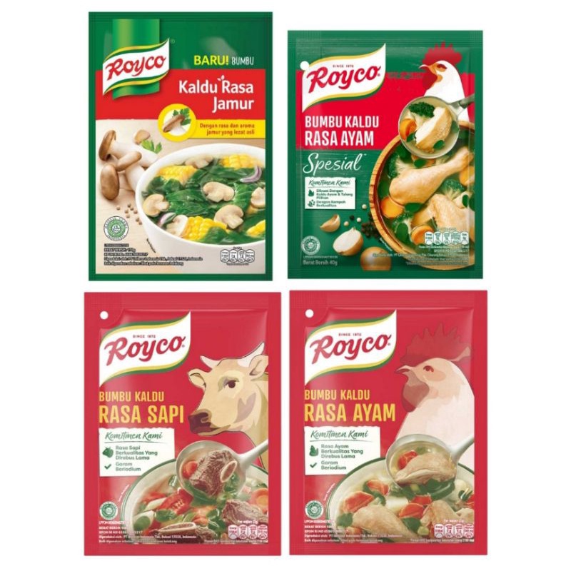 

Royco Aneka Bumbu Pelezat Rasa Kaldu Sapi jamur Ayam spesial