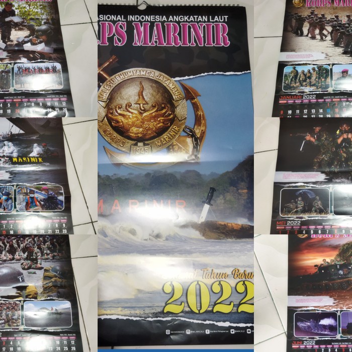 

READY Kalender Dinding Tahun 2022 Marinir TNI TERLARIS