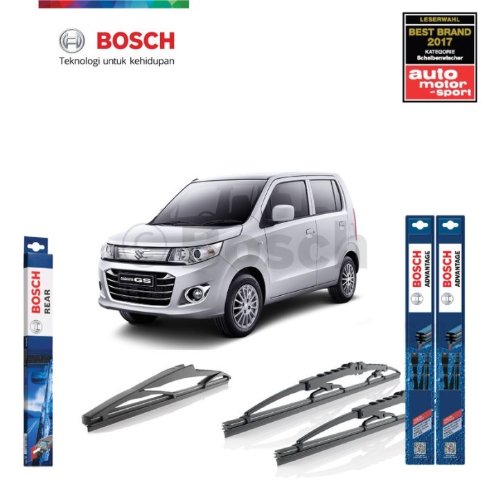 Wiper Depan Belakang Suzuki Karimun Wagon R Bosch Advantage