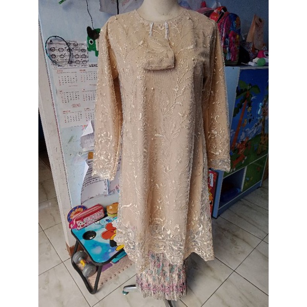 COD KEBAYA TUNIK TULE TILE JUMBO TULLE TULLE SERAGAM KEBAYA BRIDESMAIDS KEBAYA WISUDA MINT UNGU TARO ABU-TULE BORDIR-COKSU