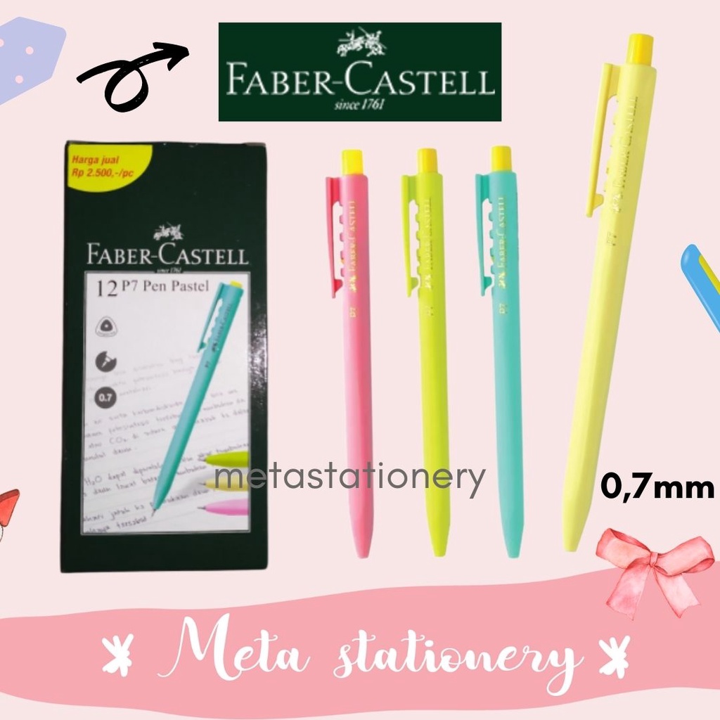 

Pulpen P7 Faber Castell (12pc)