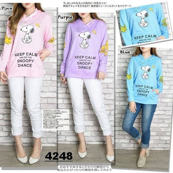 Musim Gugur Dan Musim Dingin Sweater Wanita Korea Versi 2019  3626RG  Snoopy / Baju Wanita