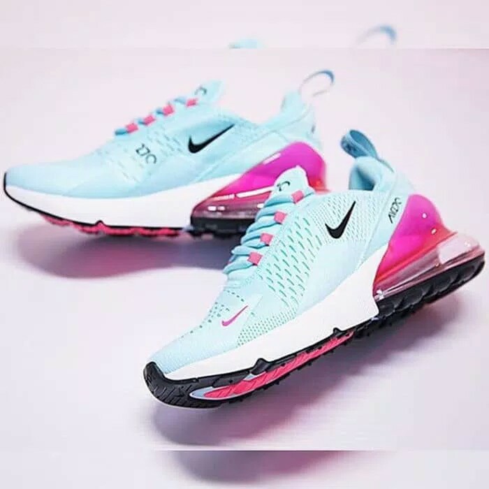 nike air max 270 blue and pink