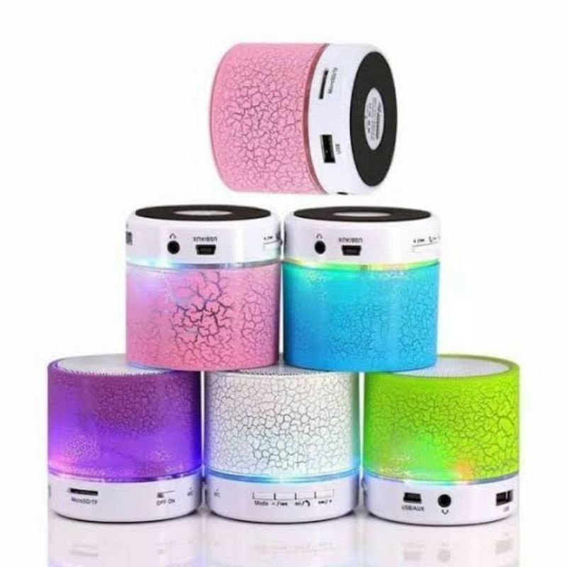 Speaker Bluetooth Music Musik Led Mini Portable Ceramic