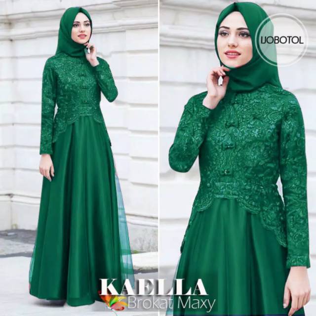 MAXI DRESS GAMIS KAELLA/DELLA KID GAMIS BRUKAT ANAK DAN DEWASA (BISA COD) BAYAR DI TEMPAT