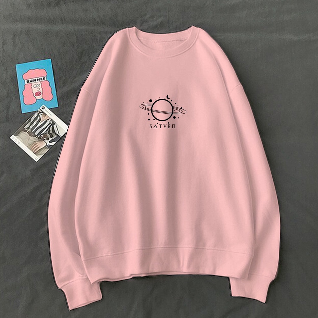 CREWNECK SWEATER SATURN SIMPLE LOGO SWEATER / SWEATER UNISEX