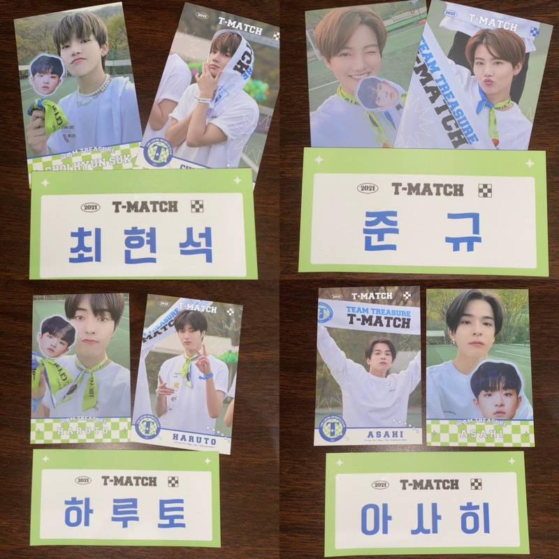 Sharing TREASURE Tmatch id Hyunsuk Junkyu Asahi Haruto