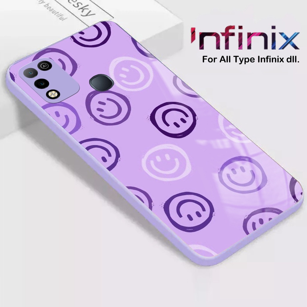 [FC07] Softcase Kaca Warna Lilac/Ungu For INFINIX Hot 11 Play Smart 5 Hot 10/10s Hot 9 Play Hot 10 P