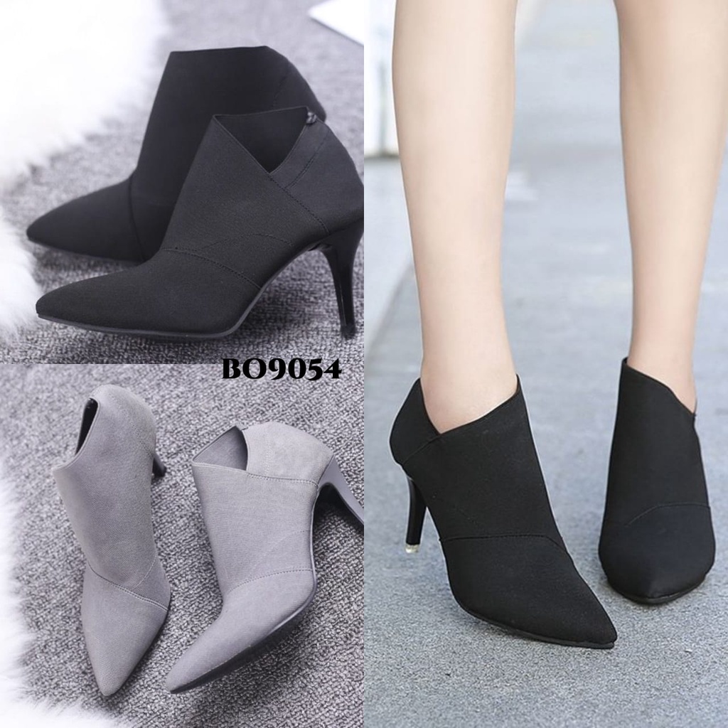 PRF Sepatu Heels Boots Korea BO9054