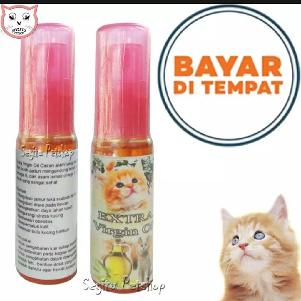 Obat kucing vitamin kucing Extra Virgin oil untuk kucing scabies jamur koreng