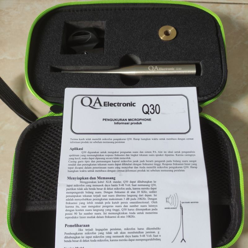 Mic RTA QA Electronic Q30 / Q-30 / Q 30