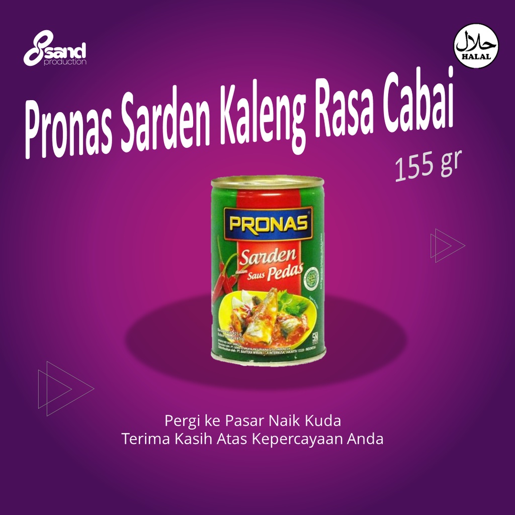 

Pronas Sarden Kaleng Rasa Cabai 155 gr