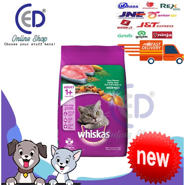 MAKANAN KUCING WHISKAS TUNA 1.2KG