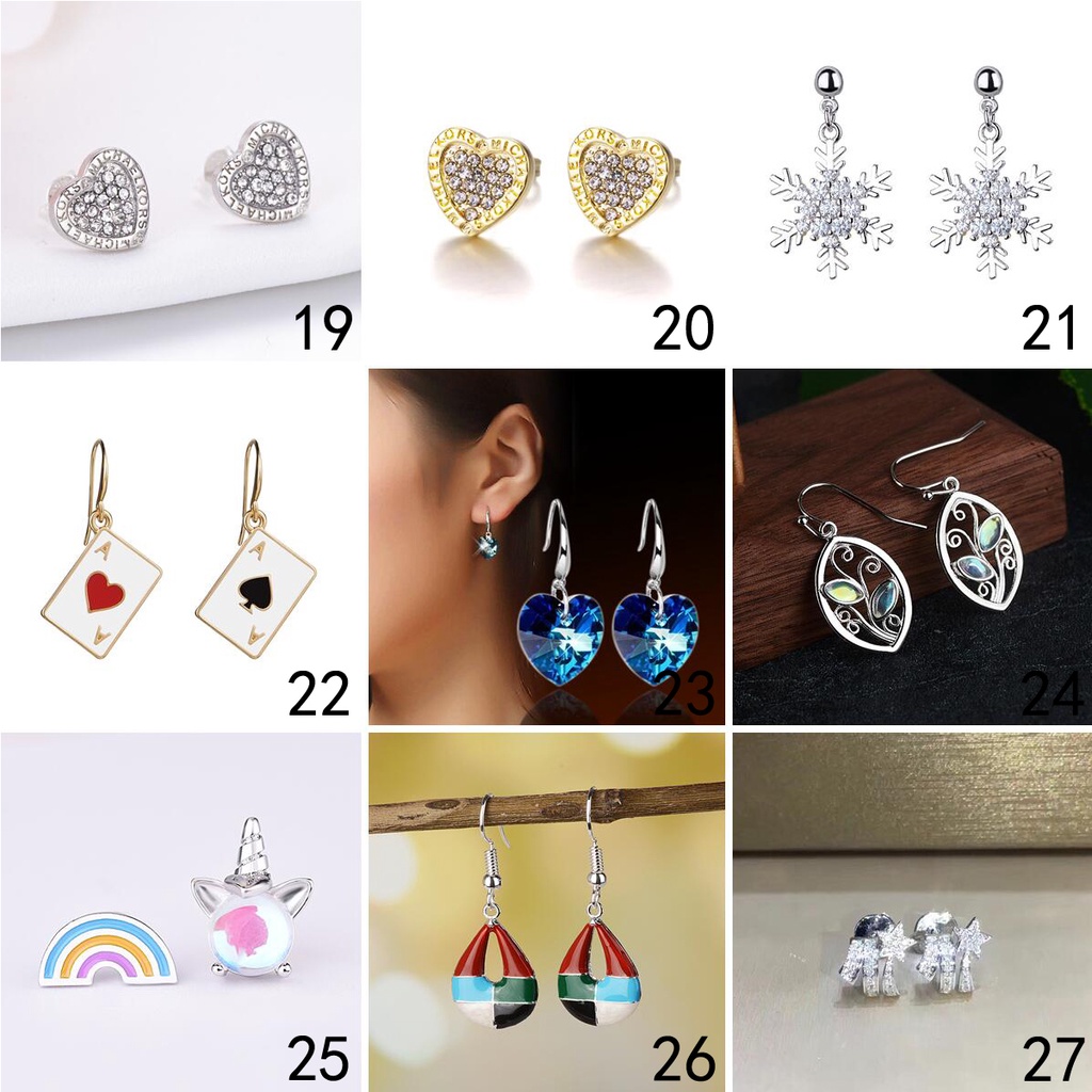 925 anting-anting perak murni, Busana sederhana, Anting-Anting wanita, Perhiasan Fashion Korea, Aksesoris telinga ED012