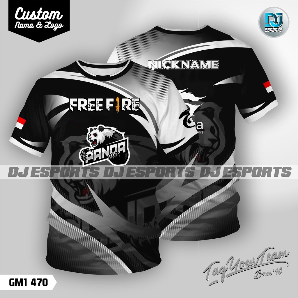 Baju Jersey Esports Gaming Mobile Legend PUBG Custom Full Printing Sublime Digital Anak Dan Dewasa