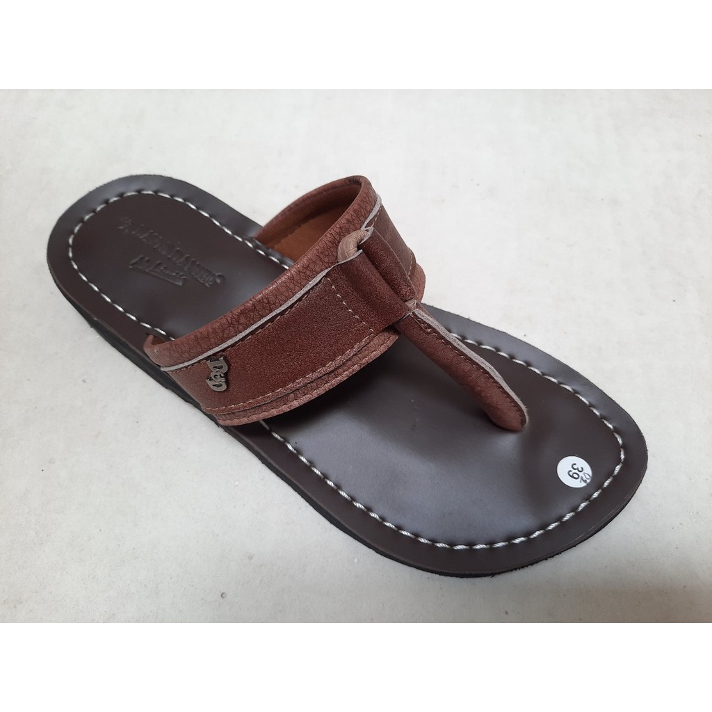 DAVID DANIEL Sandal Kulit Casual - FRC 02 Brown