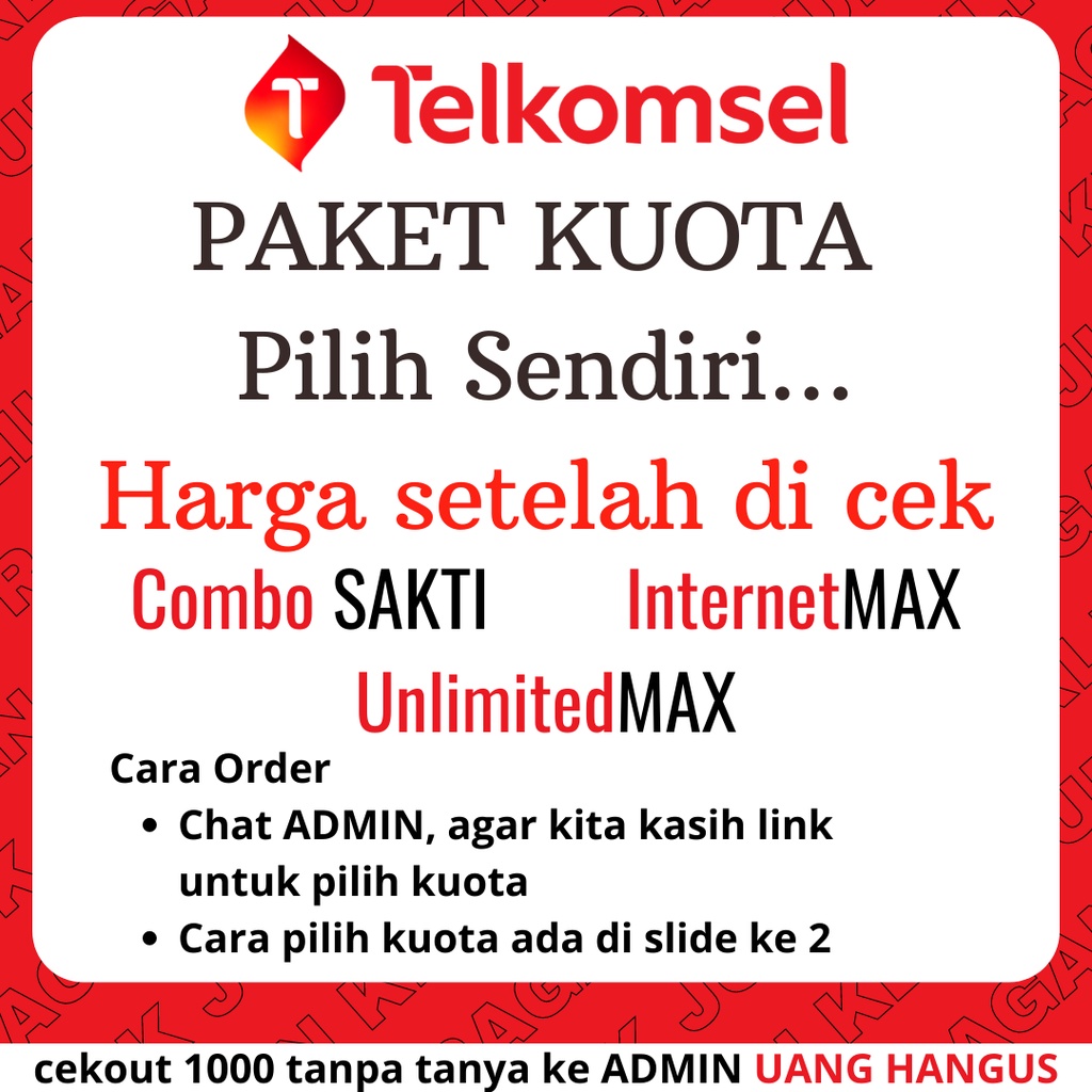 [ PROMO ] Paket Kuota Data Telkomsel AS SimPATI Combo SAKTI InternetMAX Internet MAX UnlimitedMAX Un