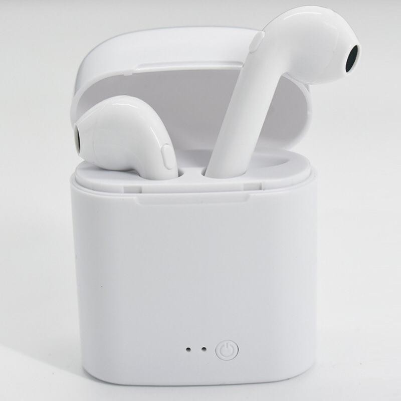 LDS EARPHONE BLUETOOTH i7S TWS WITH CHARGER CASE / HEADSET BLUETOOTH IMPORT / AIRPOD WIRELESS--
