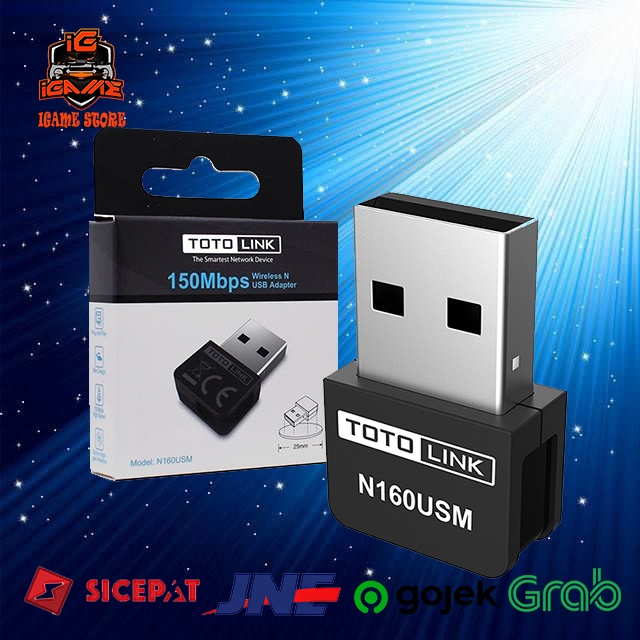 TOTOLINK N160USM | 150Mbps Wireless N Mini USB WiFi Adapter