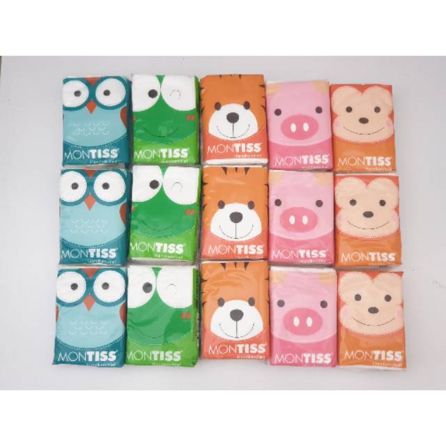 Pocket Tissue MONTISS Tisu Saku Gambar