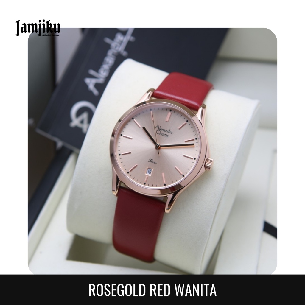 Alexandre Christie Wanita 2969 Original - Jam Tangan AC Kulit, Leather - Jam Tangan AC Original - Al