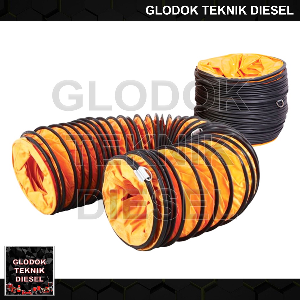 Selang Ventilator Fleksibel Kipas Angin Blower Flexible Duct 250 10" X 5M