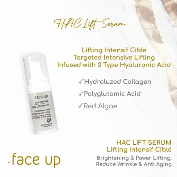 ☘️Yuri Kosmetik☘️ FACE UP AGE DEFENCE HAC LIFT SERUM 20ML