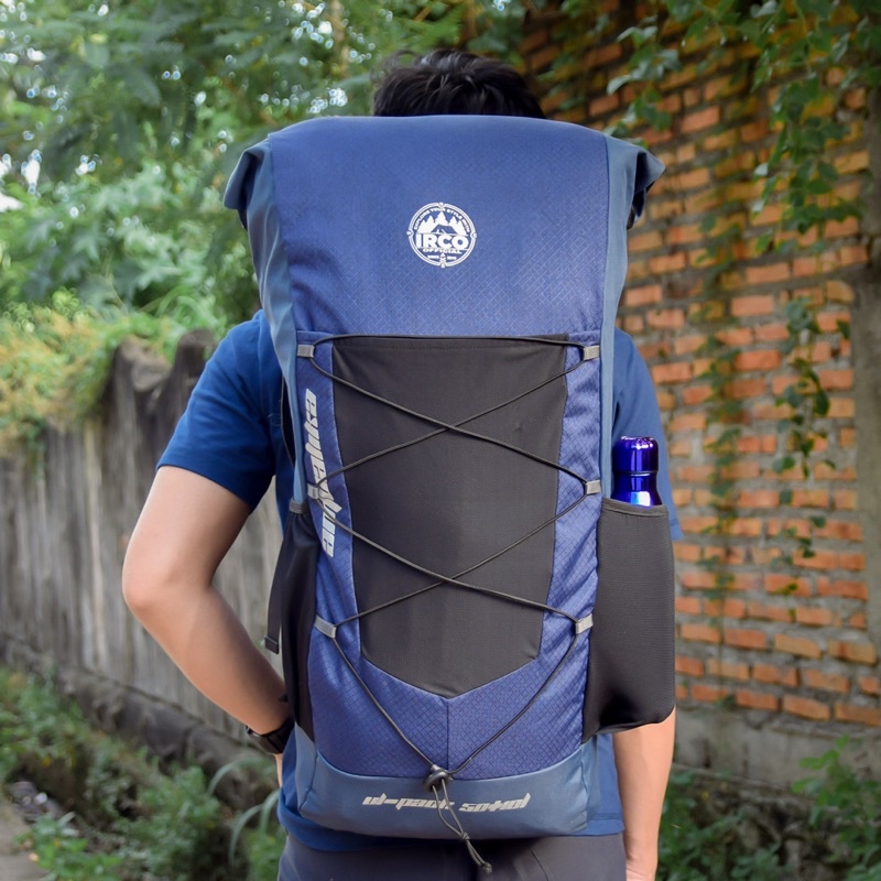 Tas Ransel Gunung Carrier 50 Liter Backpack Ultralight Outdoor Irco Ambalika Navy