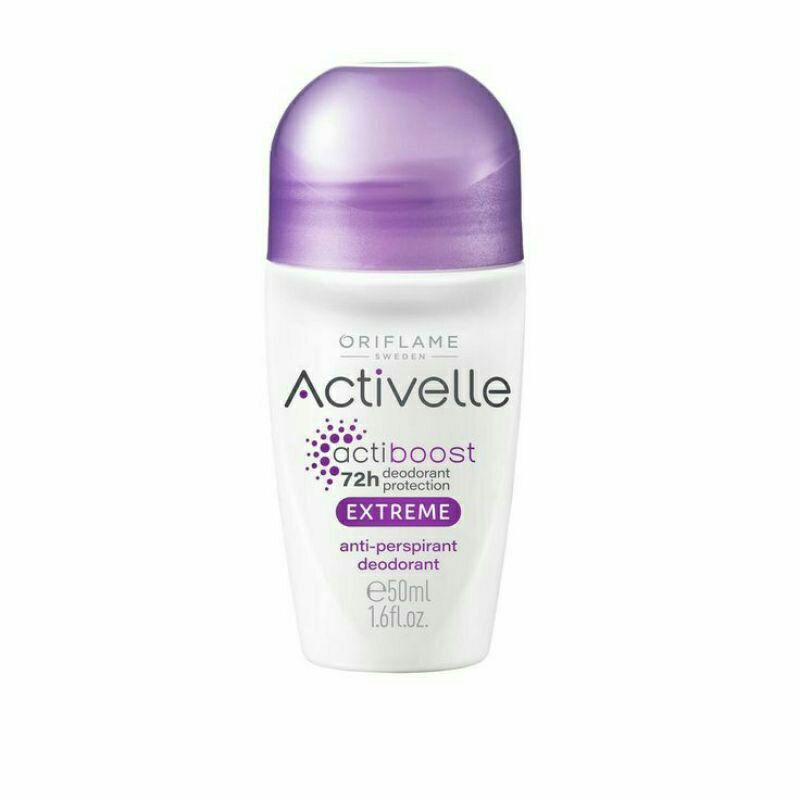 Activelle extreme Anti-perspirant Deodorant activelle deodoran ungu oriflame