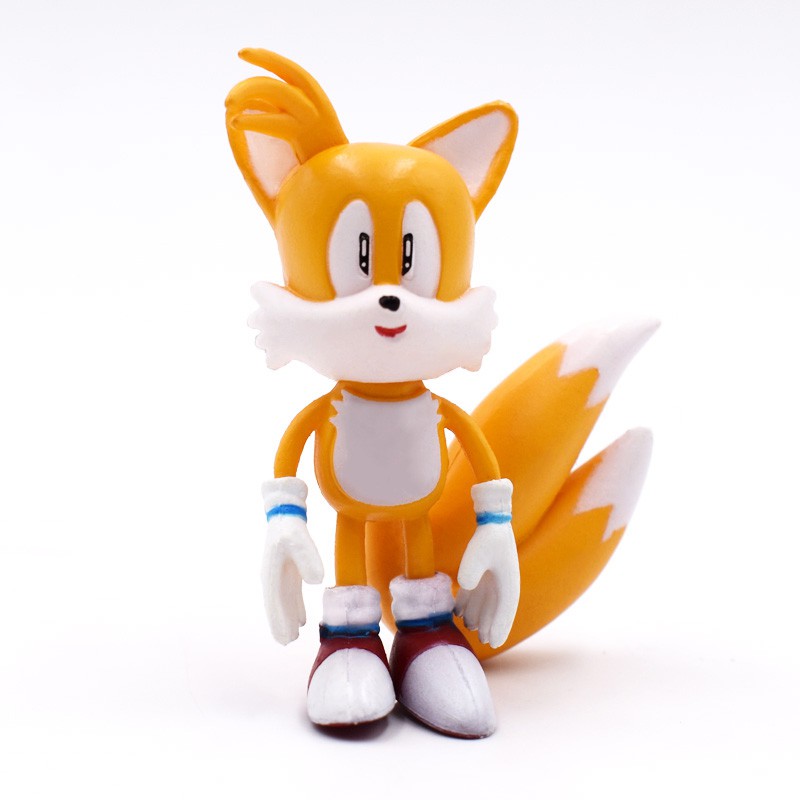 6pcs / set Mainan Action Figure Sonic Shadow Tails Karakter Kartun Anime Bahan PVC 5-7cm Untuk Hadiah Anak