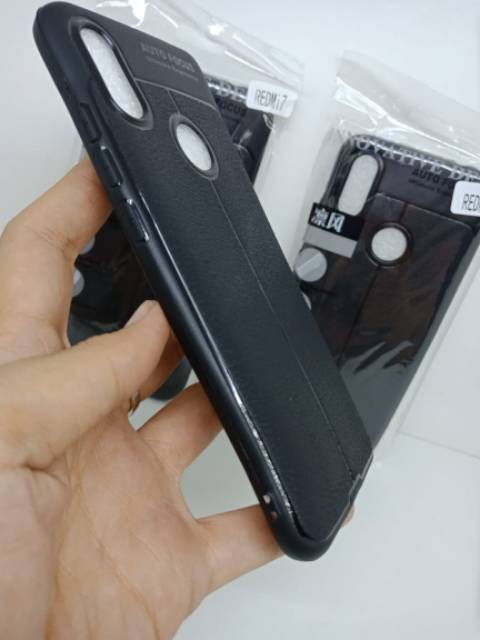 Auto Focus Redmi 7 6.26 inchi Leather Soft Case Xiaomi Redmi 7 AUTOFOCUS Motif Kulit Jeruk