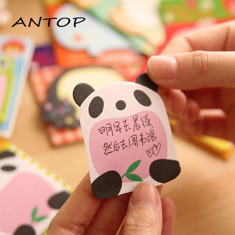 Buku Catatan Memo Post it Motif Kartun Panda Lucu Untuk Stationery Kantor