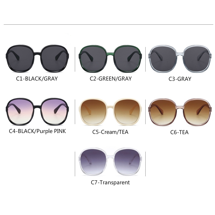 Large round frame 2020 new European and American fashion sunglasses