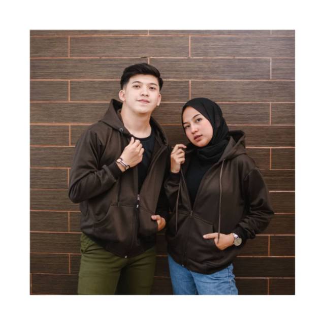 SONY Hoodie Zipper II JAKET POLOS  Zipper PRIA WANITA