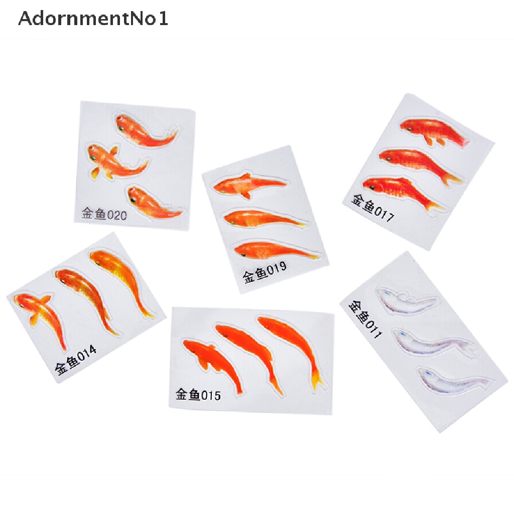 (AdornmentNo1) 3pcs / Set Cetakan Resin Bentuk Ikan Untuk DIY Perhiasan Handmade