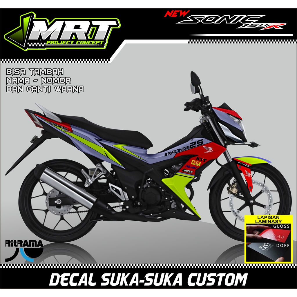 DECAL STICKER SONIC, DECAL SONIC CUSTOM