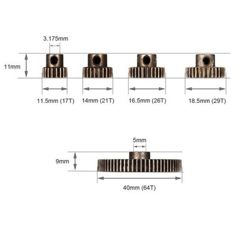 Gigi Utama Nanas 64T 11181metal Diff HSP 1per10bagian RC