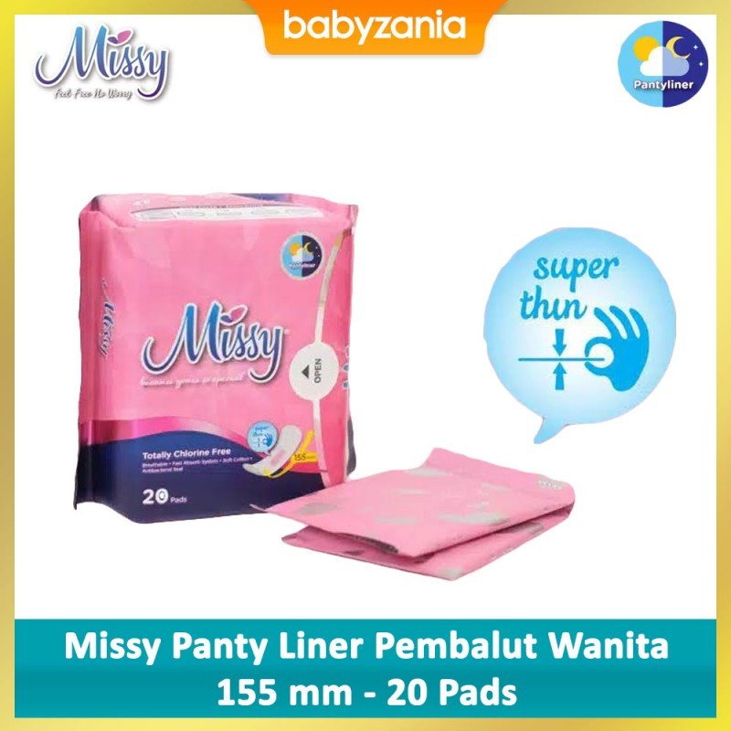 Missy Starter Pack Pembalut + Pantyliner Wanita - isi 3 Pcs