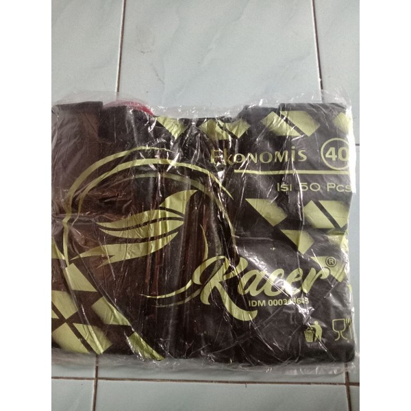 kantong plastik Loco ekonomis / Kacer  hitam uk 40 cm x 60 cm 1pak isi 50 lebar