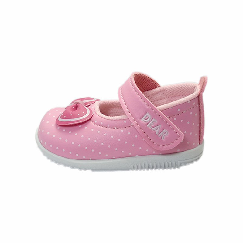 sepatu anak bayi perempuan unik bahan sol lembut model casual lucu murah bunyi cit terbaru C05 PINK