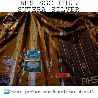 SARUNG BHS SGC FULL SUTRA SILVER SUTERA 210 ASLI WARNA COKLAT