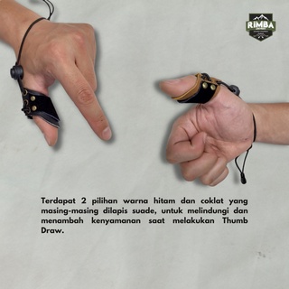 Jual Safety Thumb Glove Panahan / Pelindung Jempol Panahan Kulit Asli ...