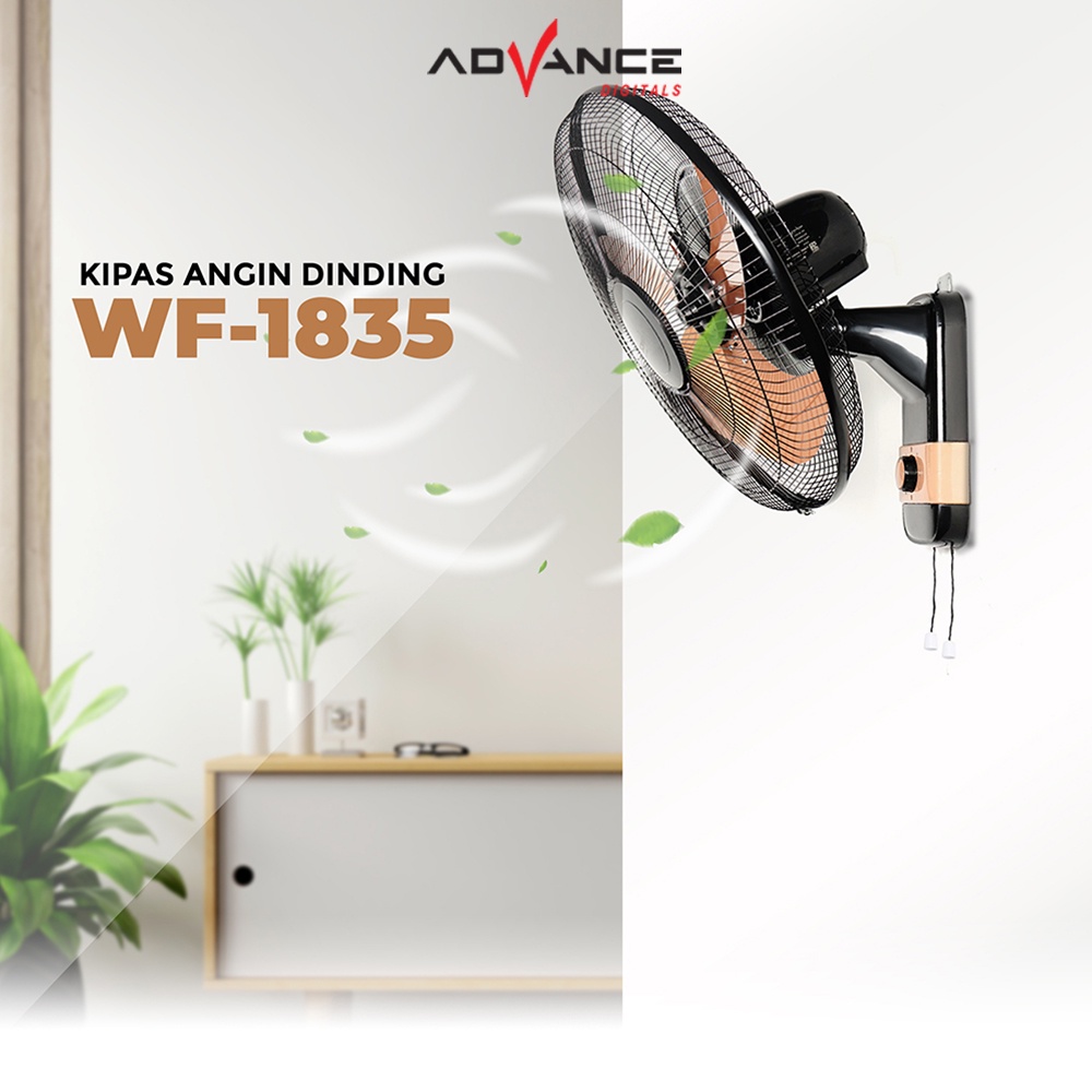 Advance Digitals WF1835 Kipas Angin Dinding Besi Wall Fan Ukuran Besar 18 inch Garansi resmi 1 tahunn