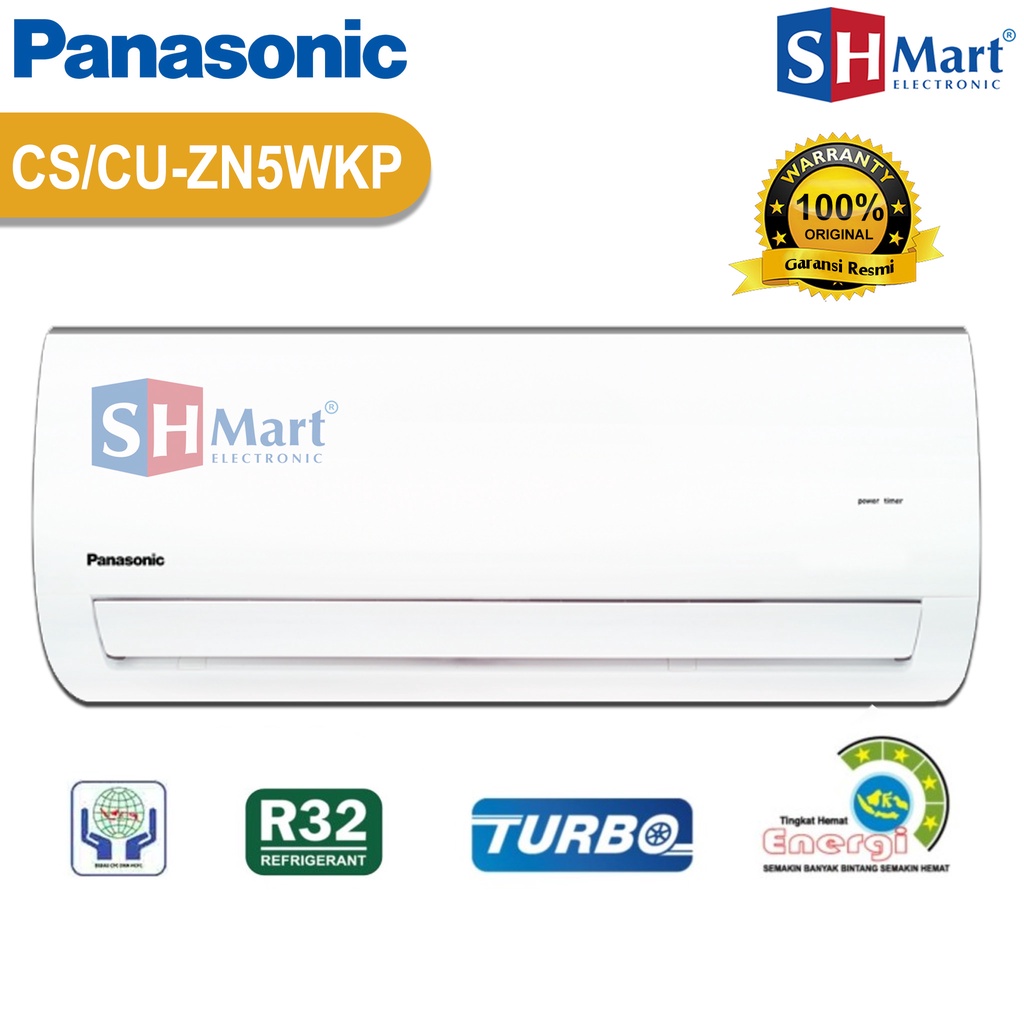 AC PANASONIC 1/2 PK CS-ZN5WKP / ZN5WKP FREON R32 GARANSI RESMI (MEDAN)