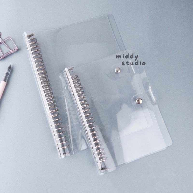 

BINDER TRANSPARANT BENING A6 A5 B5 - 6ring 20ring 26ring TRANSPARENT JOURNAL AESTHETIC READY STOCK