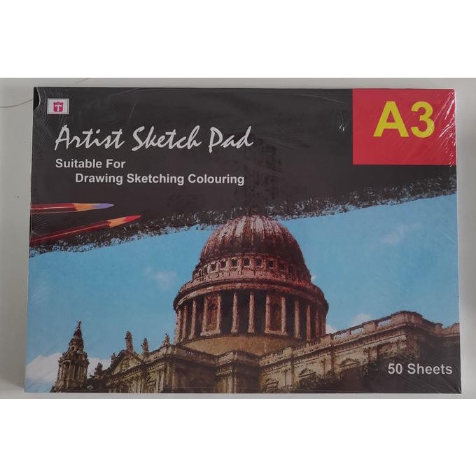 

(BISA COD) GOJEK- 12 Tiara Sketch Pad A3 50 Lembar 150 Gr -Buku Sketsa Book Lukis KOMPLIT Kode 396
