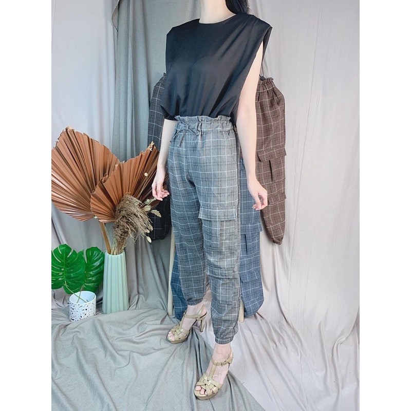 Celana Cargo Panjang Wanita / Cargo pants/ pocket pants