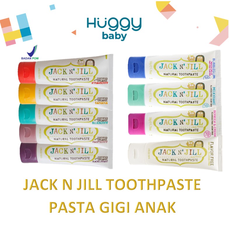 Jack N Jill Toothpaste Odol Pasta Gigi Bayi Anak Organik BPOM