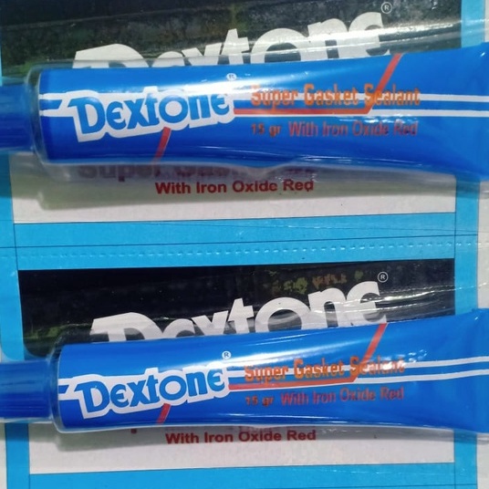 DEXTONE Lem Gasket Sealant Super Gasket Sealant With Iron Oxide Red Lem Gasket Biru (15 gram)